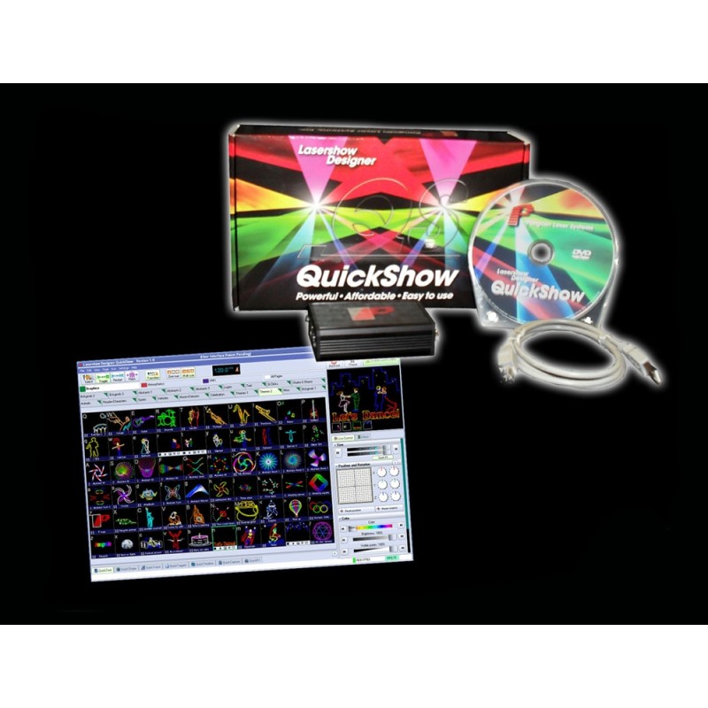 PANGOLIN QUICKSHOW FB3 - LASER SOFTWARE + INTERFACCIA ILDA/USB