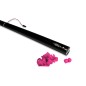 TUBO SPARACORIANDOLI ELETTRICO 80 cm - STELLE FILANTI ROSA