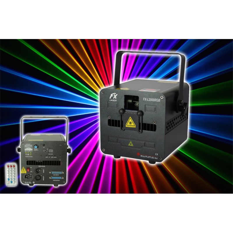 LASER RGB MULTICOLOR 2W - DMX/ILDA